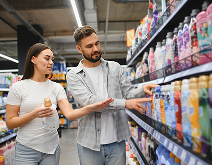 Auswahl und Hinweise für Supermarktregale